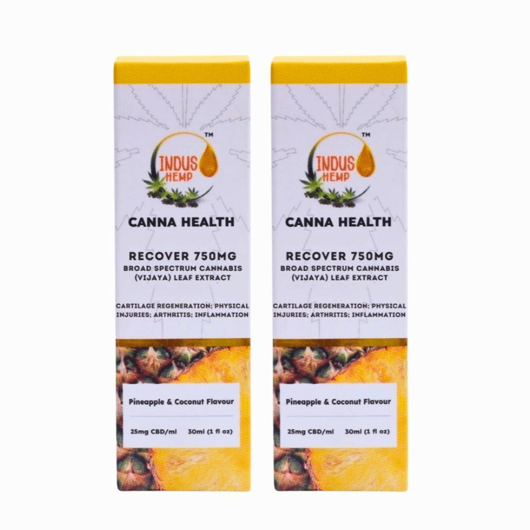 INDUS HEMP CANNA HEALTH CBD RECOVER 750MG | COMBO PACK OF 2