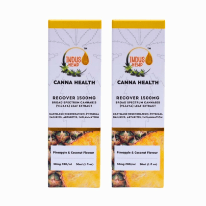 INDUS HEMP CANNA HEALTH CBD RECOVER 1500 MG | COMBO PACK OF 2