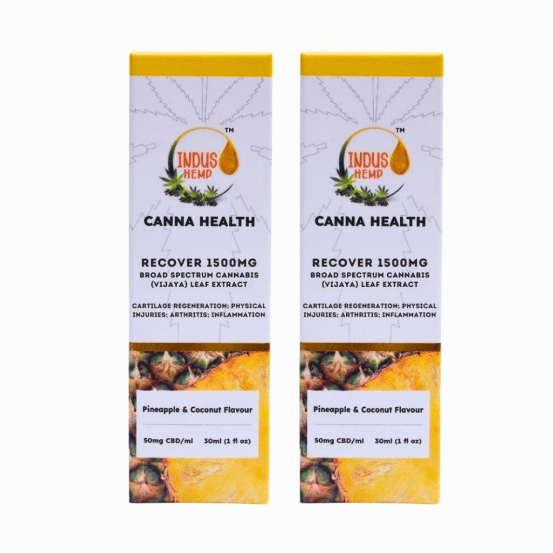 INDUS HEMP CANNA HEALTH CBD RECOVER 1500 MG | COMBO PACK OF 2