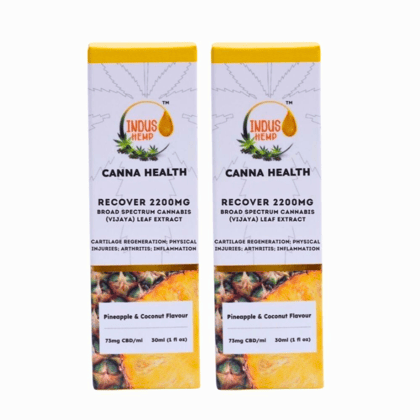 INDUS HEMP CANNA HEALTH CBD RECOVER 2200MG | COMBO OF 2
