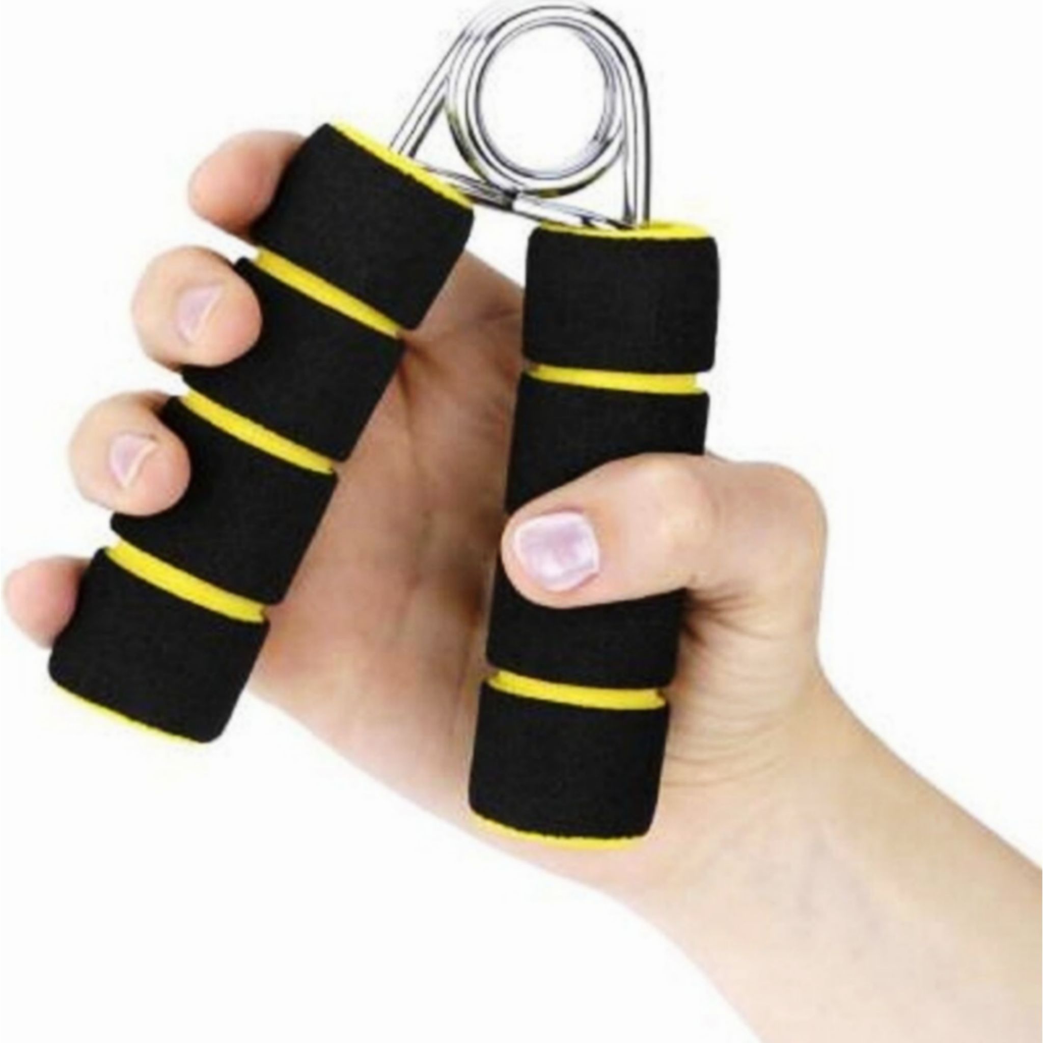 Hand Gripper Exerciser For Wrist & Forearm Muscle Strength Resistance Multicolor (Pack of 1)