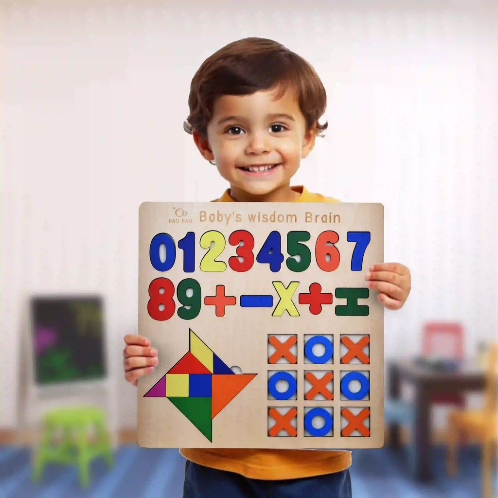 3 in 1 Wooden Puzzle Board | Shapes Wooden Puzzle | Number Wooden Puzzle | XOX Wooden Puzzle | Wooden Puzzle | Maths Puzzle | Number Puzzles | Shapes Puzzle | Wooden Shape Puzzle