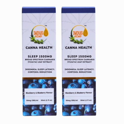 INDUS HEMP CANNA HEALTH CBD SLEEP 1500 MG | COMBO PACK OF 2