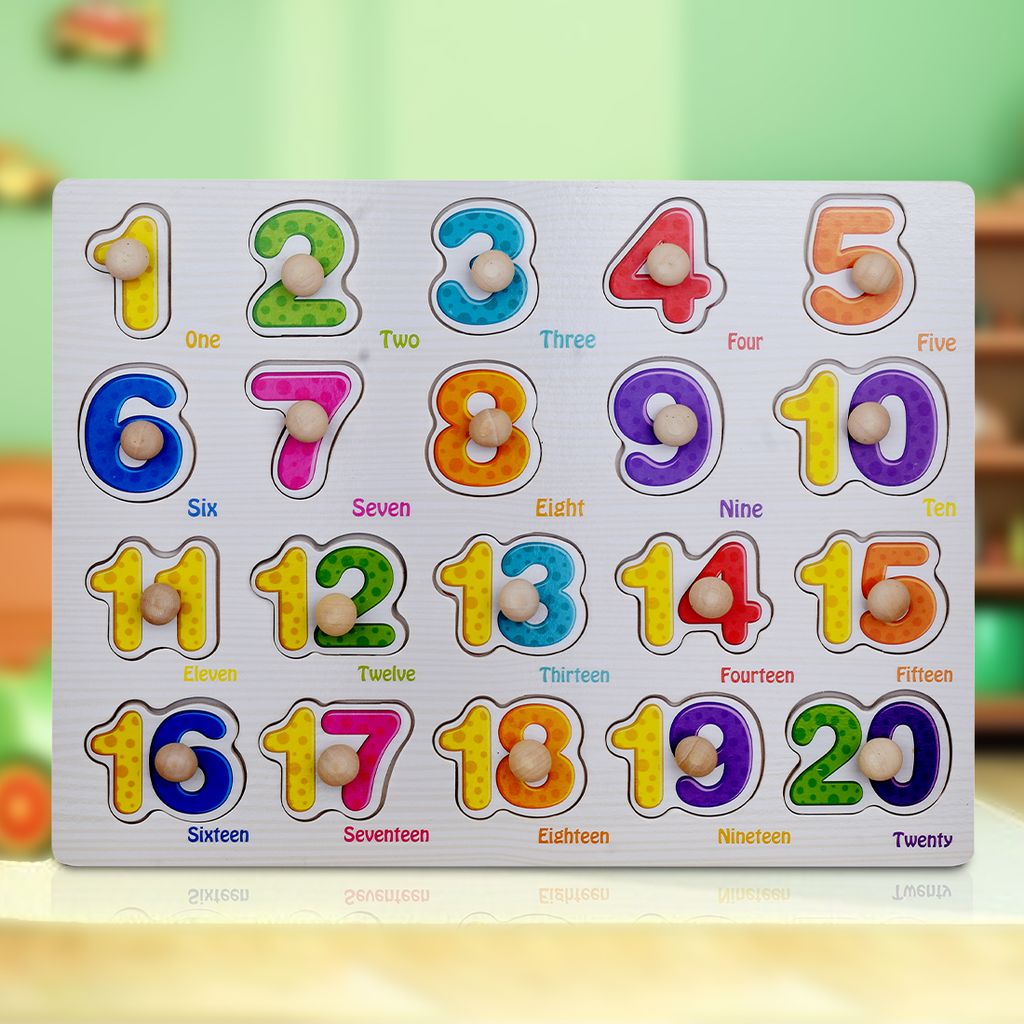 Number Puzzle Board | Educational Toys for Kids | Wooden Grab Board | Number Puzzle | Wooden Number Puzzle | Number Puzzle Games | Number Puzzles For Adults | 1 To 20 number puzzle | Educational Puzzle