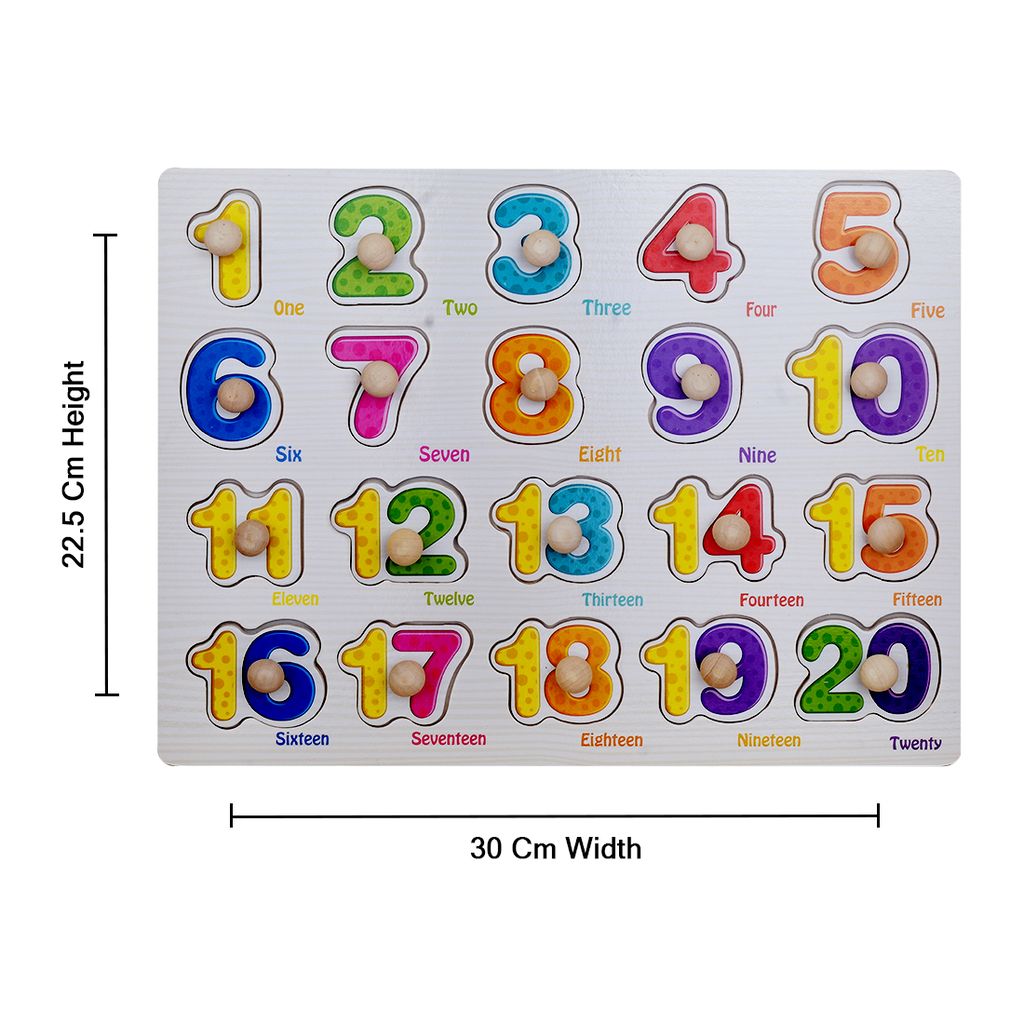 Number Puzzle Board | Educational Toys for Kids | Wooden Grab Board | Number Puzzle | Wooden Number Puzzle | Number Puzzle Games | Number Puzzles For Adults | 1 To 20 number puzzle | Educational Puzzle