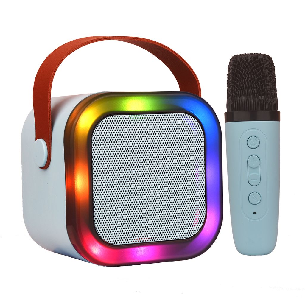 Karaoke Speaker with Mic ( Blue ) | Portable Bluetooth Speaker | Speaker for Kids & Adults | Karaoke Speaker With Microphone | Microphone And Speaker For Singing | Karaoke Speaker With Wireless Microphone | Best Karaoke Speaker With Mic