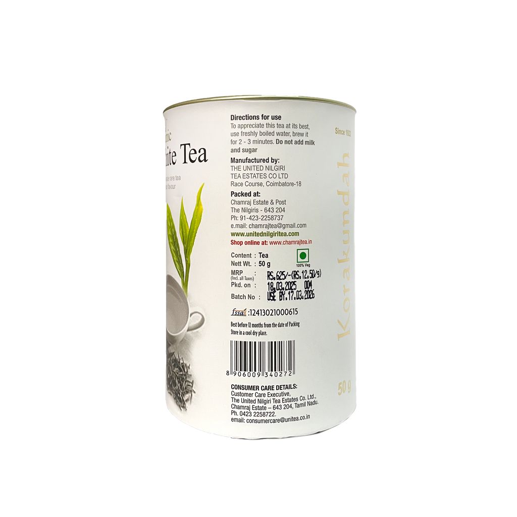 KORAKUNDAH Real Organic White Tea  (50 g)
