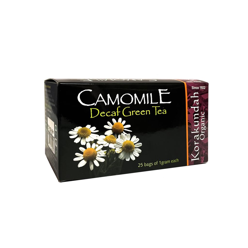 KORAKUNDAH Organic Camomile Decaf Green Tea  (25 Dip Bags)
