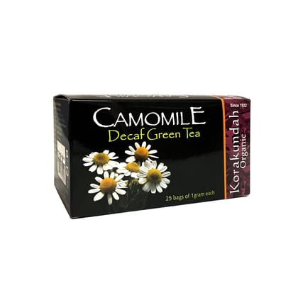 KORAKUNDAH Organic Camomile Decaf Green Tea  (25 Dip Bags)