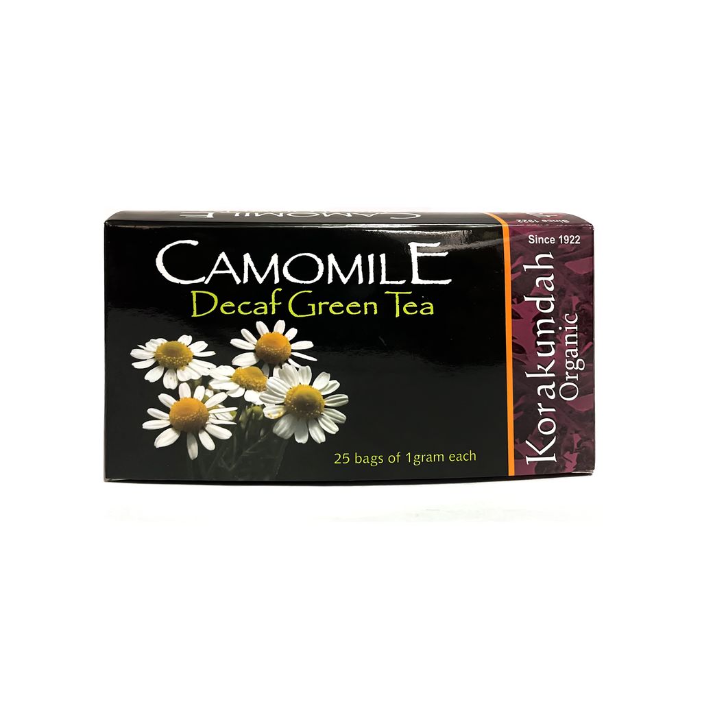 KORAKUNDAH Organic Camomile Decaf Green Tea  (25 Dip Bags)