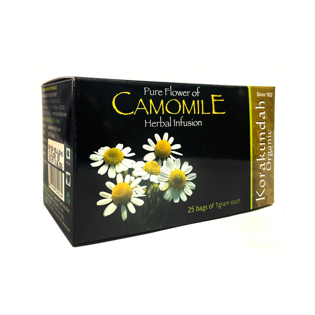 KORAKUNDAH Organic Camomile Herbal Infusion (25 Dip Bags)
