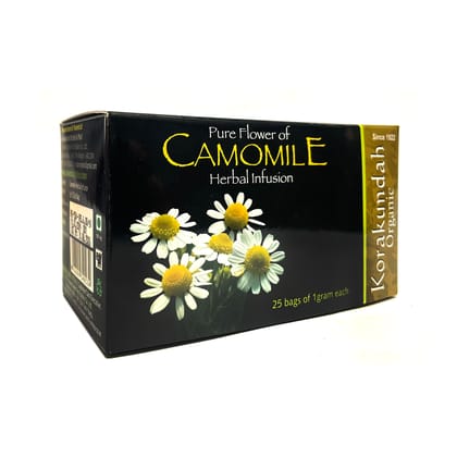 KORAKUNDAH Organic Camomile Herbal Infusion (25 Dip Bags)
