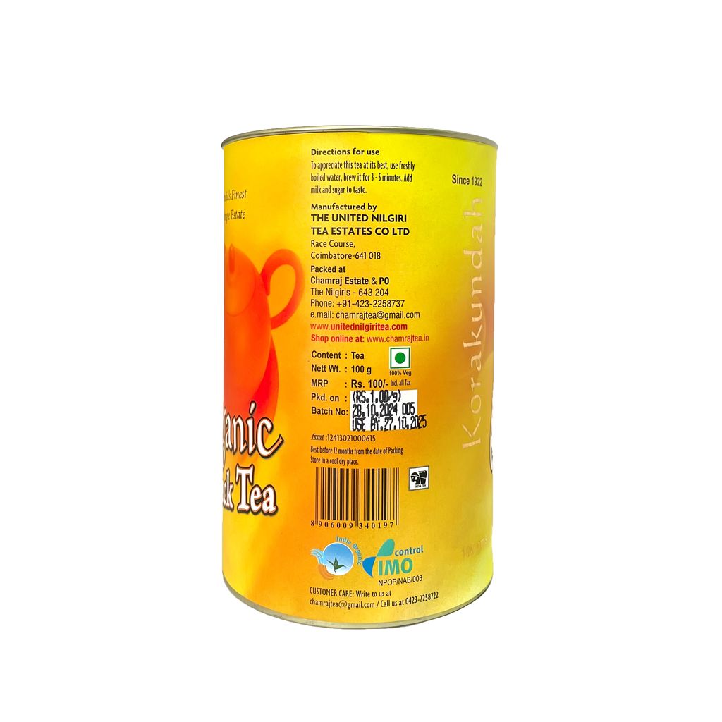 KORAKUNDAH Organic Black Tea in Canister (100 gms)
