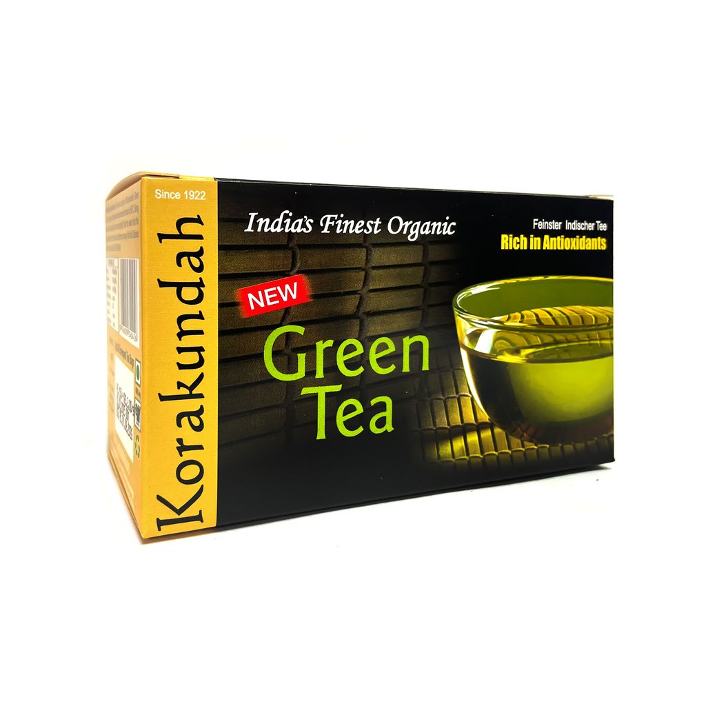 KORAKUNDAH Organic Green Tea (25 Dip Bags)