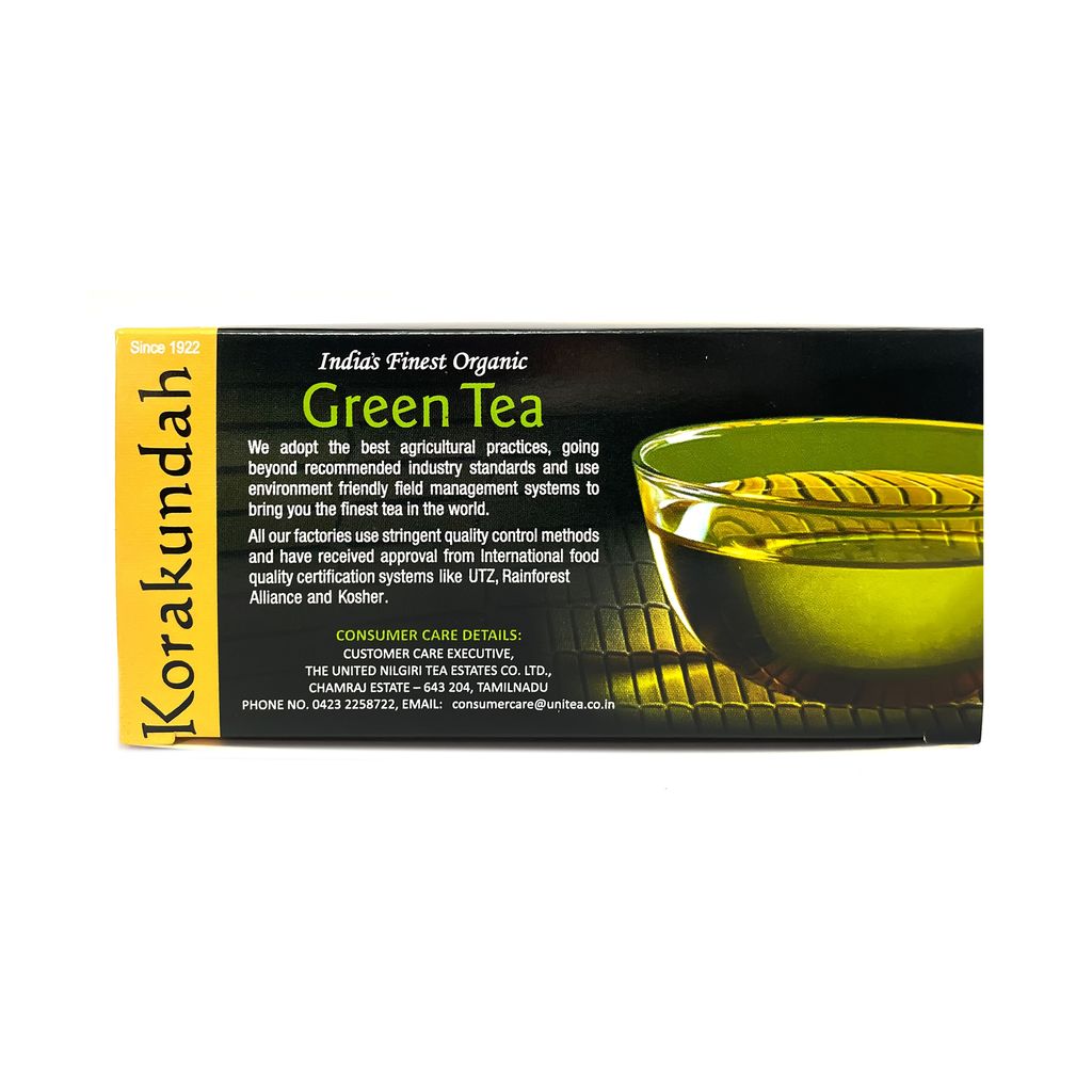 KORAKUNDAH Organic Green Tea  (25 Dip Bags)