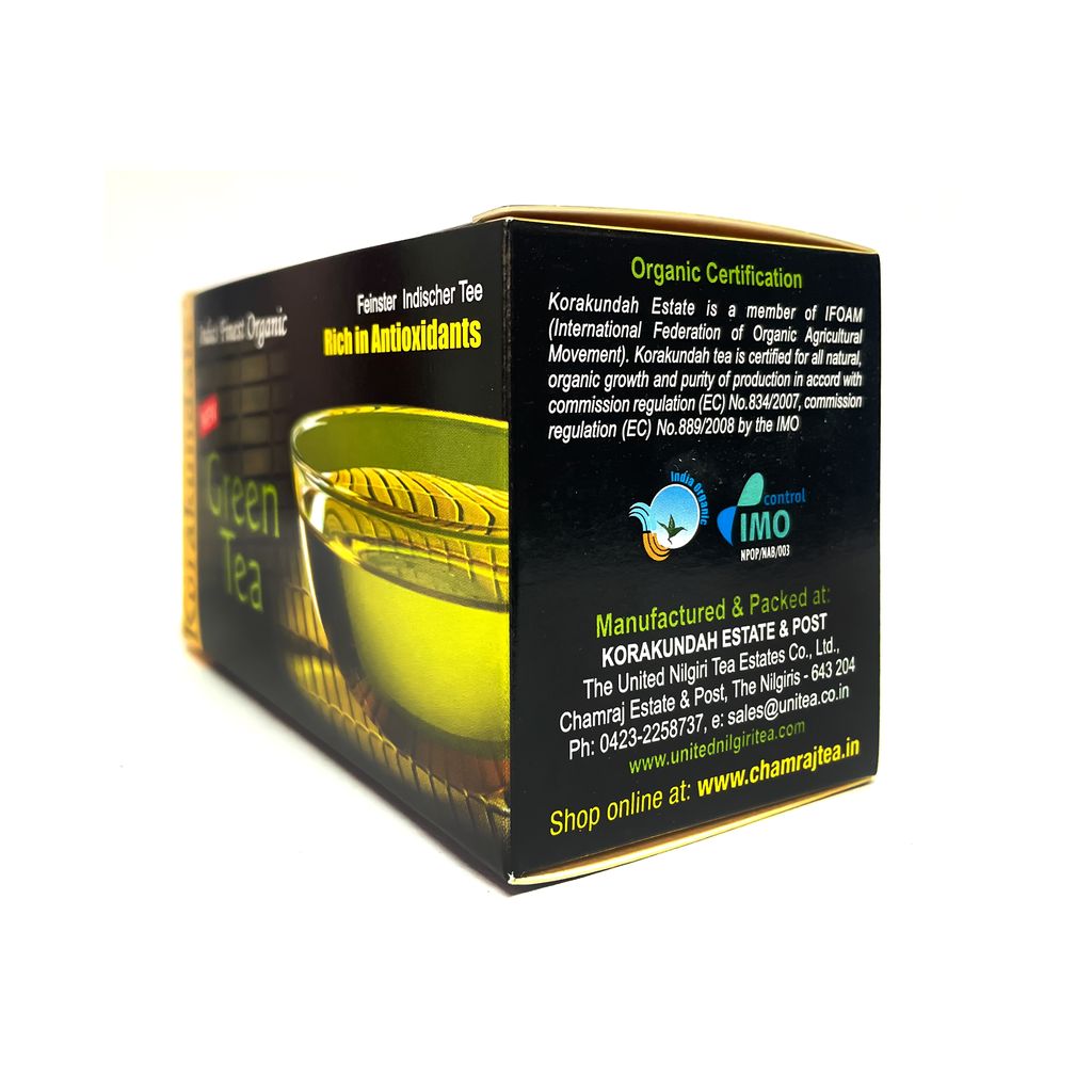 KORAKUNDAH Organic Green Tea  (25 Dip Bags)