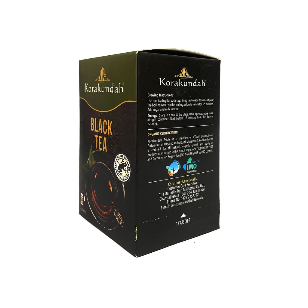 KORAKUNDAH Organic Black Tea  (25 Dip Bags)