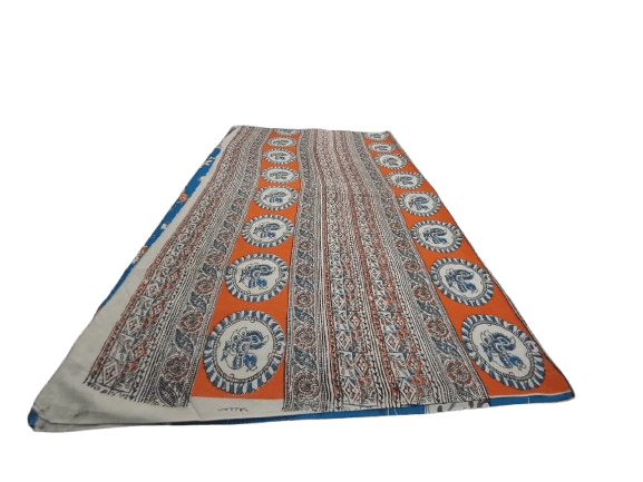 Cotton Kalmakari Printed Saree with Blouse