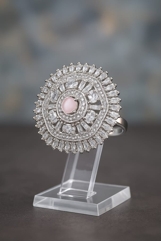 Pink Small Diamond Ring