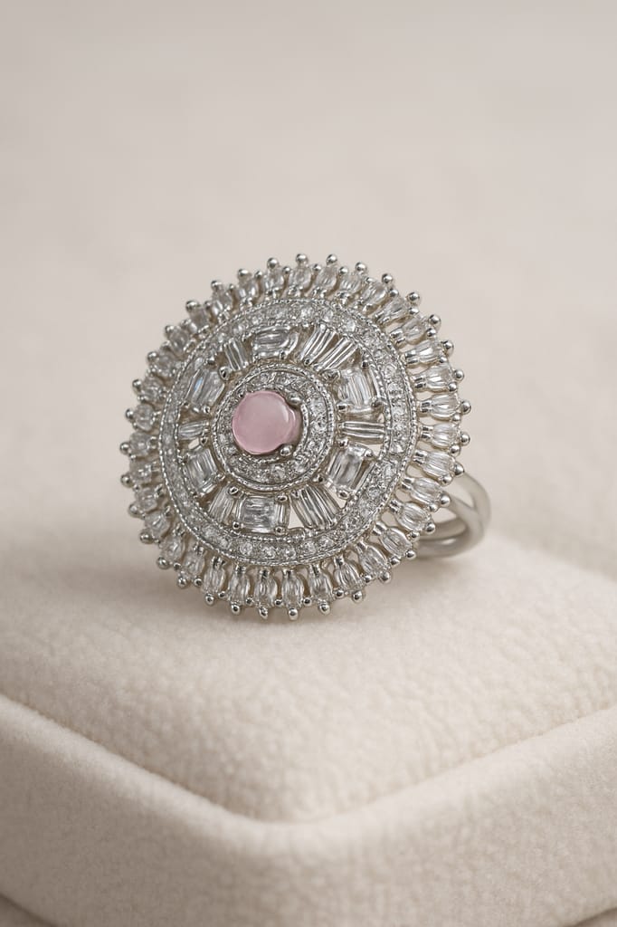 Pink Small Diamond Ring