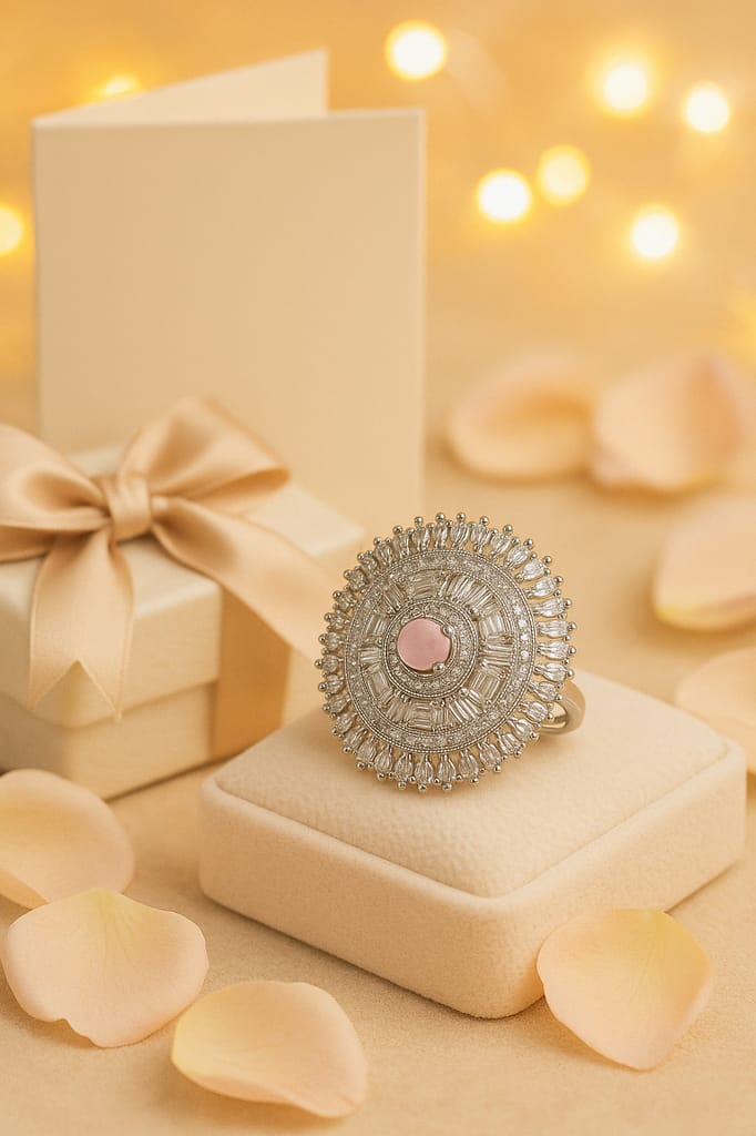 Pink Small Diamond Ring