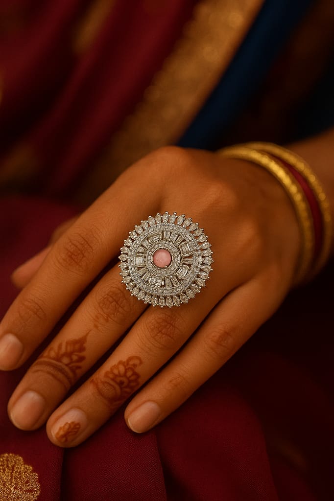Pink Small Diamond Ring