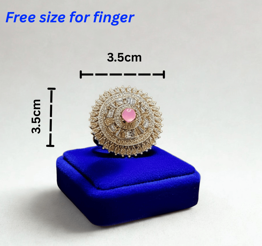 Pink Small Diamond Ring