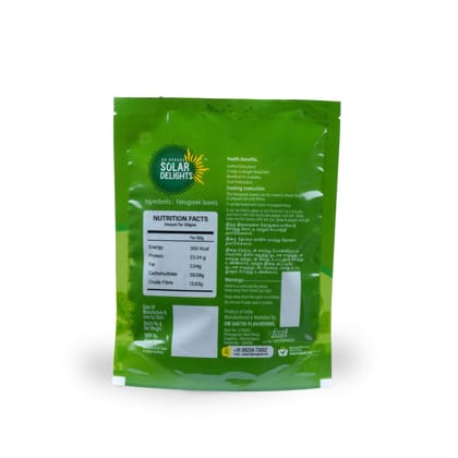 Solar Dried Fenugreek Leaves (Kasuri Methi) 100g – Natural, Farm Fresh & Ozone-Washed | No Preservatives | Dr. Renga’s Solar Delights