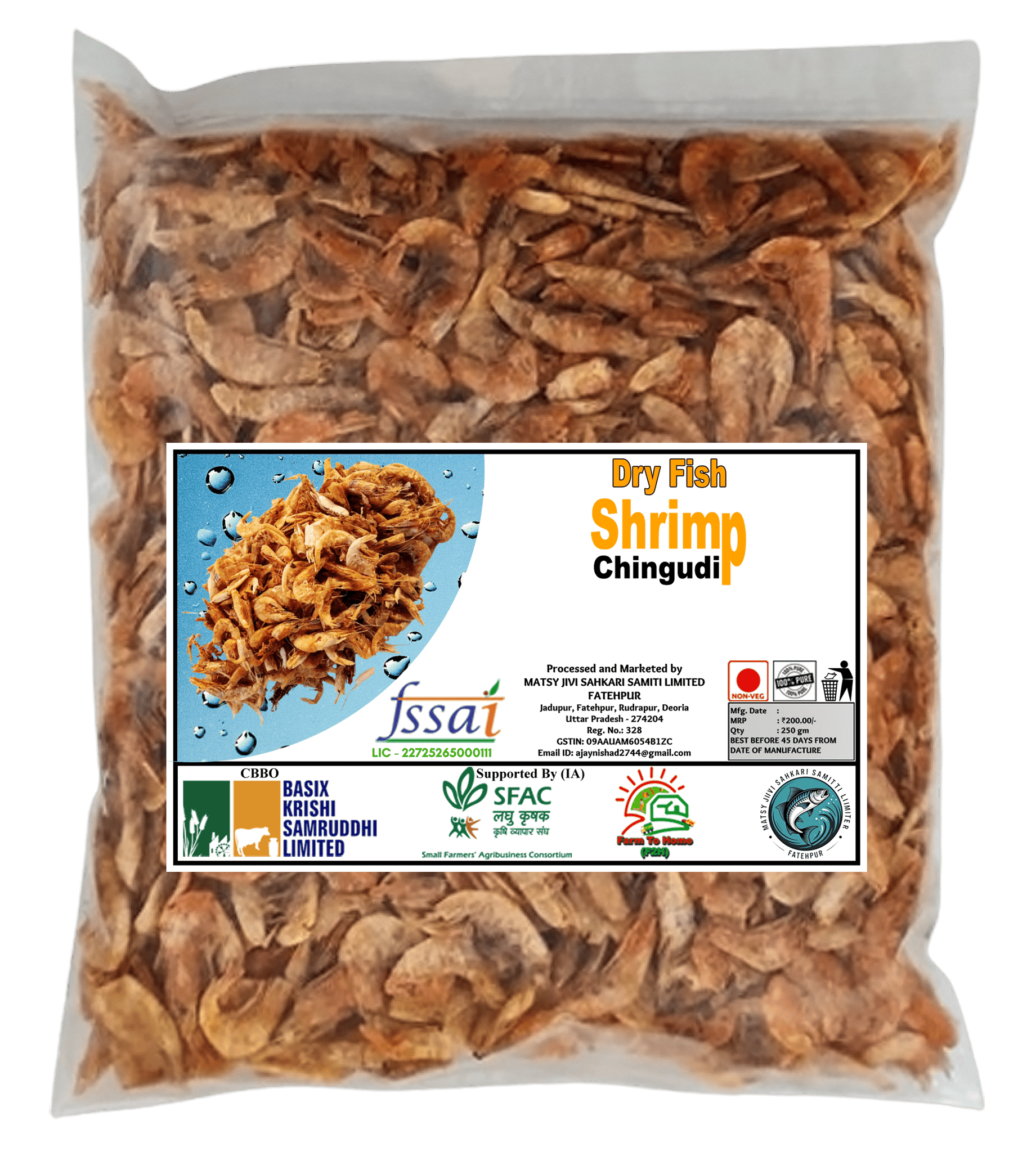 Dry Fish | Shrimp | Chingudi - 250gm