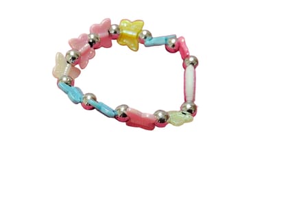 Colorful Butterfly & Friend Bead Bracelet