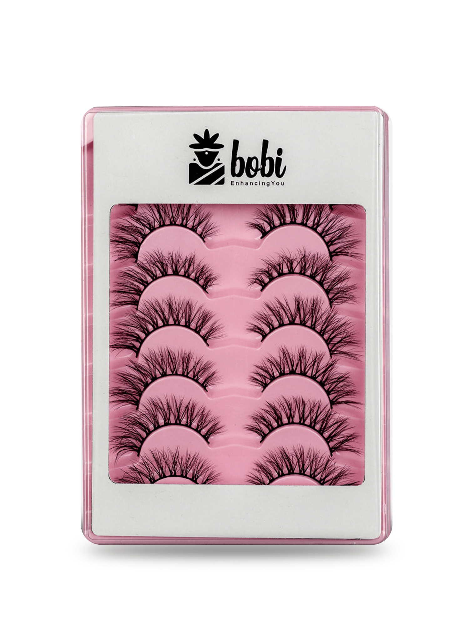 BOBI 8D Volume Eyelashes Comfortable Lightweight and Reusable Lashes For Women - 7 Pairs