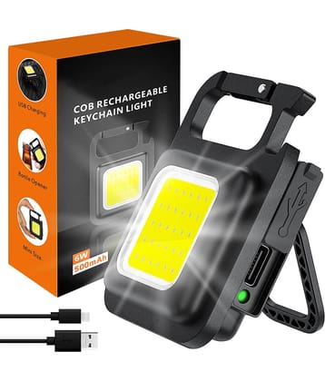 TechTide Black Men's Flashlight Keychain ( Pack of 1 )