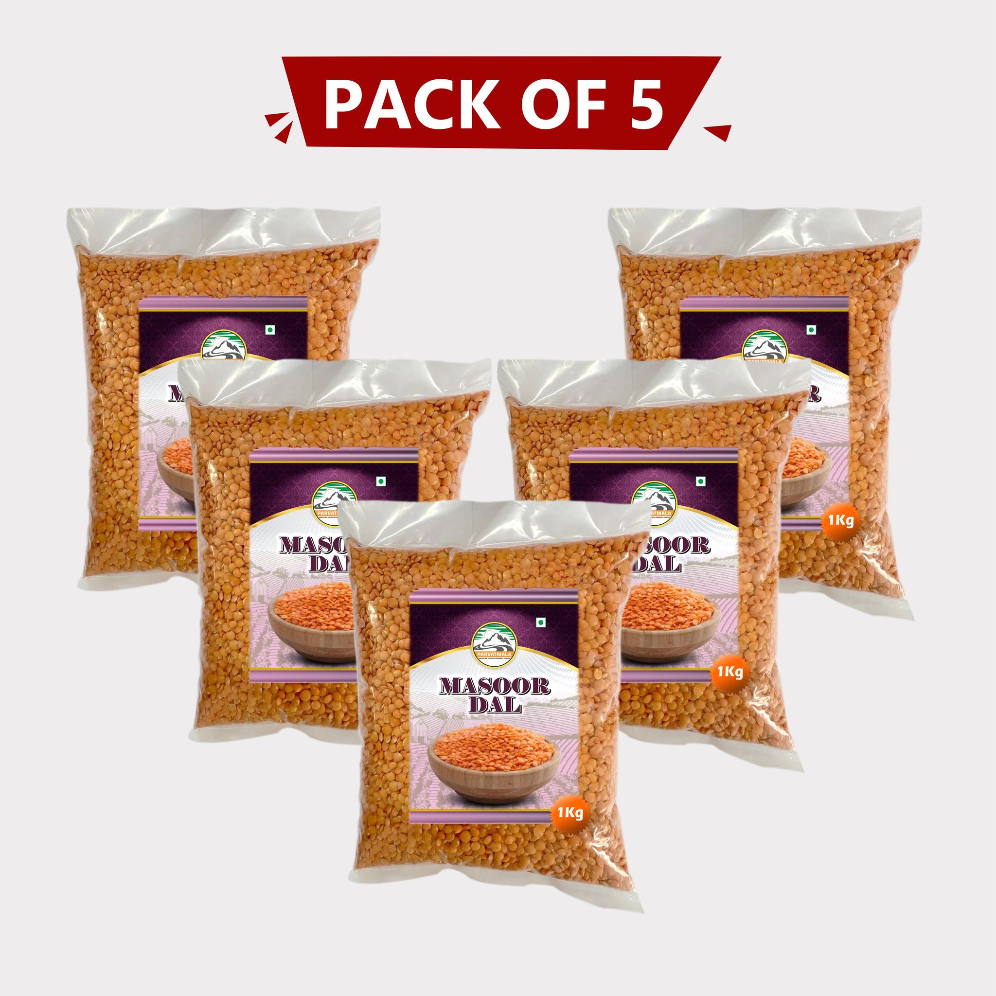 Masoor Dal (Pack of 5)