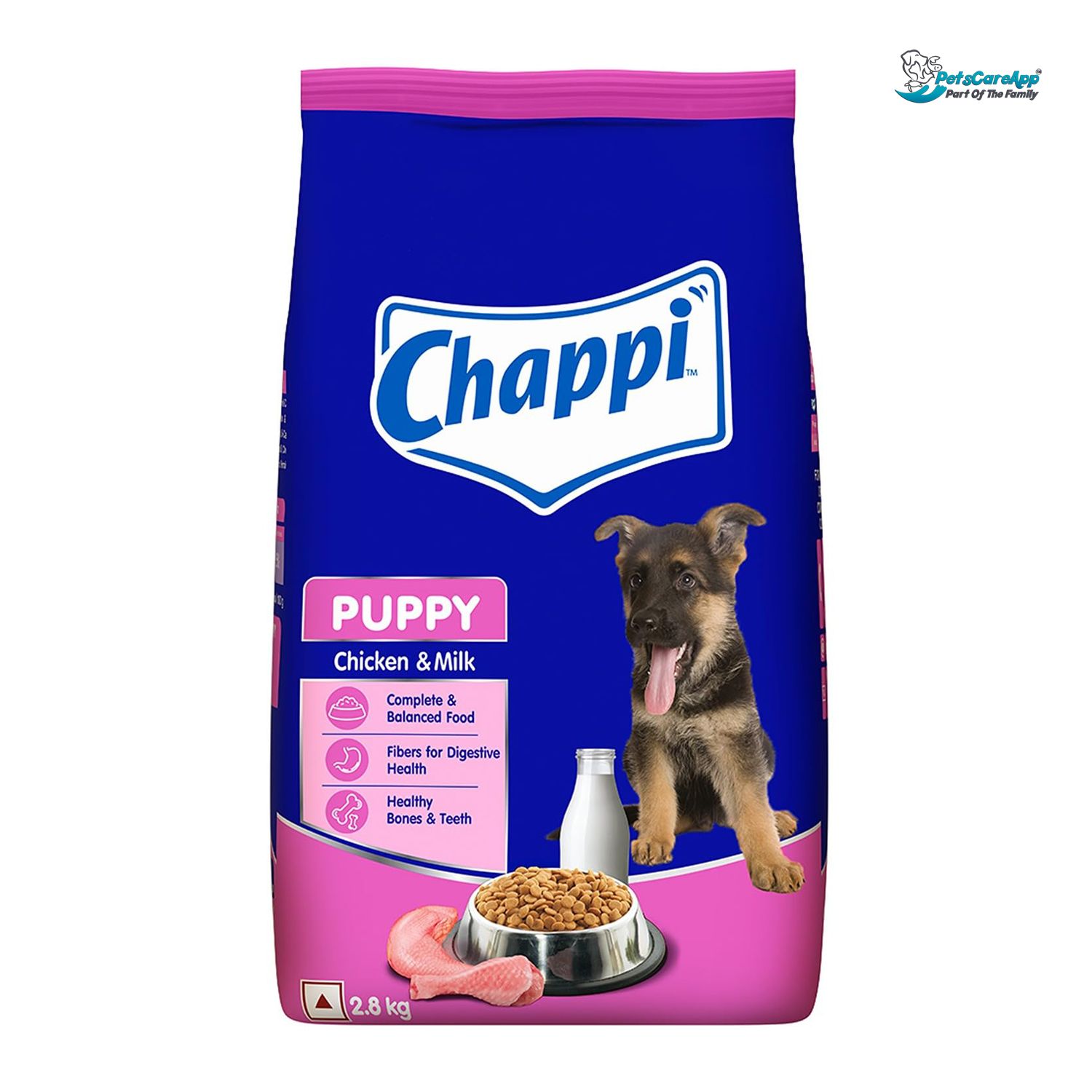 Chappi Puppy Dry Dog Food, Chicken & Milk