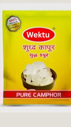 Wektu Naturals Pure Bheemseni Camphor 100 Gram for Pooja - Kapoor (100 g)