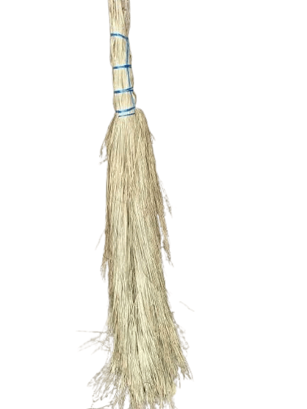 Natural Fiber Broom - Eco-Friendly & Durable Cleaning Tool