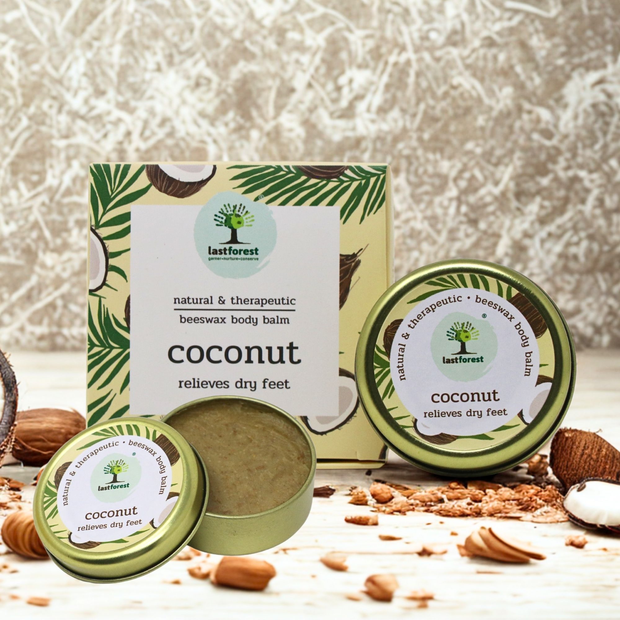 Therapeutic Beeswax Balm – Coconut (Repairs Cracked Heels)