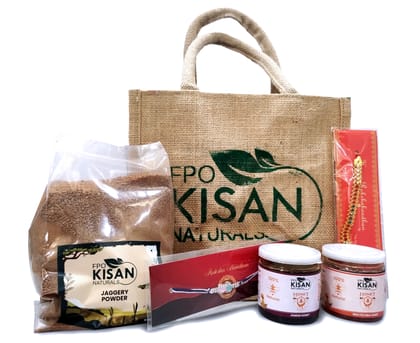 COMBO RAKSHABANDHAN PACK(Jamun Honey,Multiflora Honey,Jaggery Powder,Handmade Rakhi,Handmade Jute Bag) COMBO RAKSHABANDHAN PACK(Jamun Honey,Multiflora Honey,Jaggery Powder,Handmade Rakhi,Handmade Jute Bag)