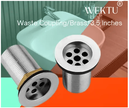 WEKTU Basin, Bathroom Sink, Kitchen Sink Stainless Steel Push Down Strainer  (7 cm Set of 2)