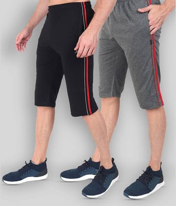 Zeffit - Multi Cotton Blend Men's Three-Fourths ( Pack of 2 )