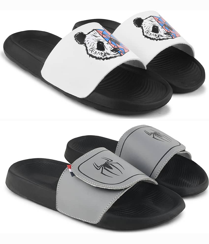 PERY PAO Multi Color Men's Combo Slipper