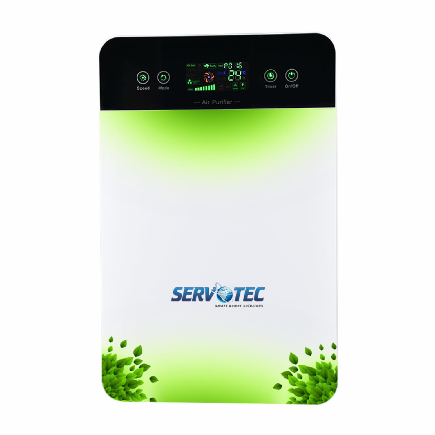 SERVOTECH Air Purifier For Living room Bedroom &Office | H13 Hepa FilterArea Upto 500 sq ft | Remote control provided for convenience (UV02/CADR-180m³/h)
