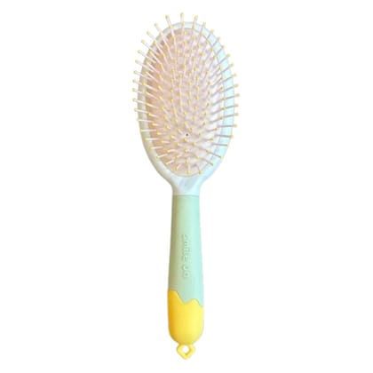 Oval Hair Brush with Strong & Flexible Nylon Bristles having Anti-static Ball Tips, For Grooming, Straightening, Smoothing