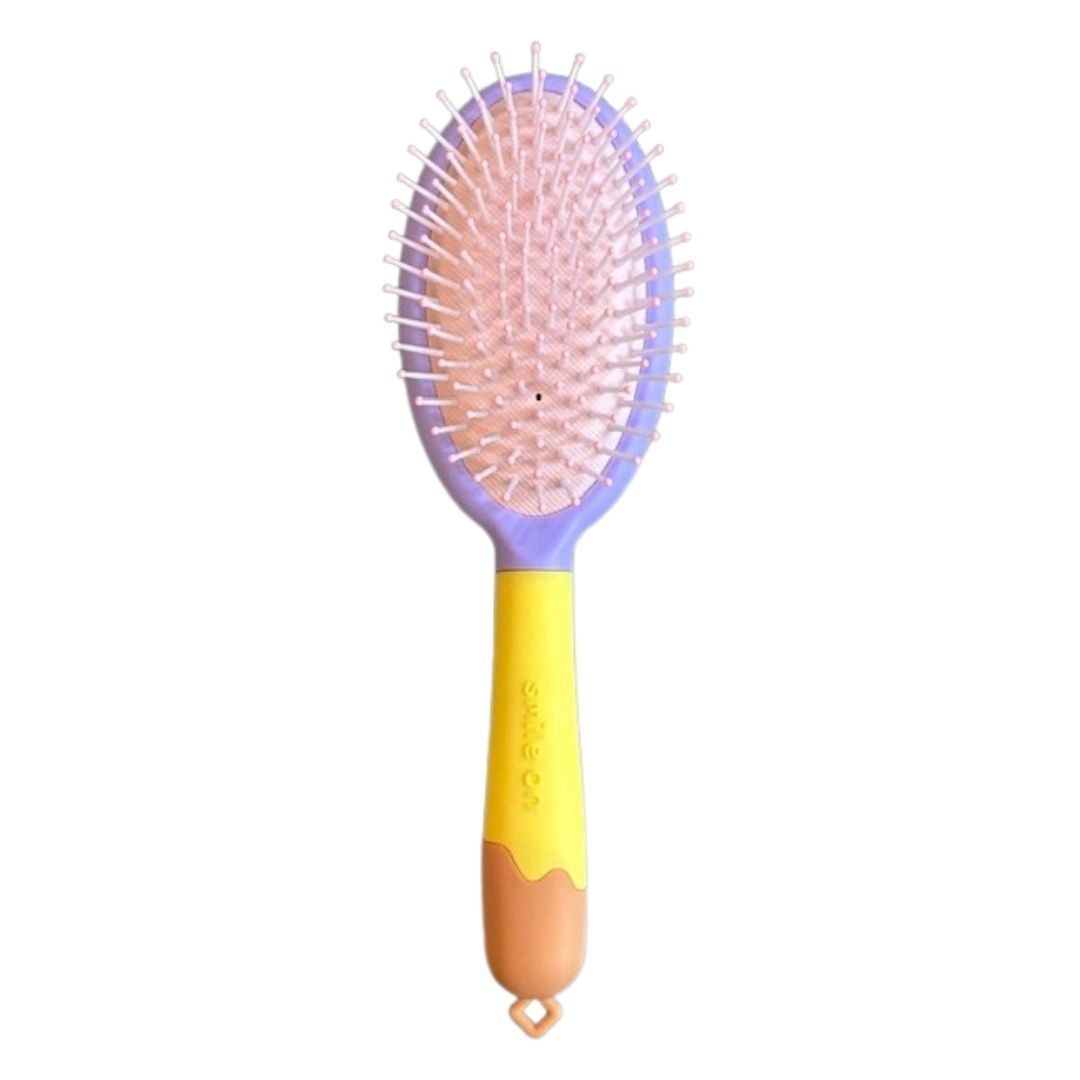 Hair Brush with Strong & Flexible Nylon Bristles for Daily Use