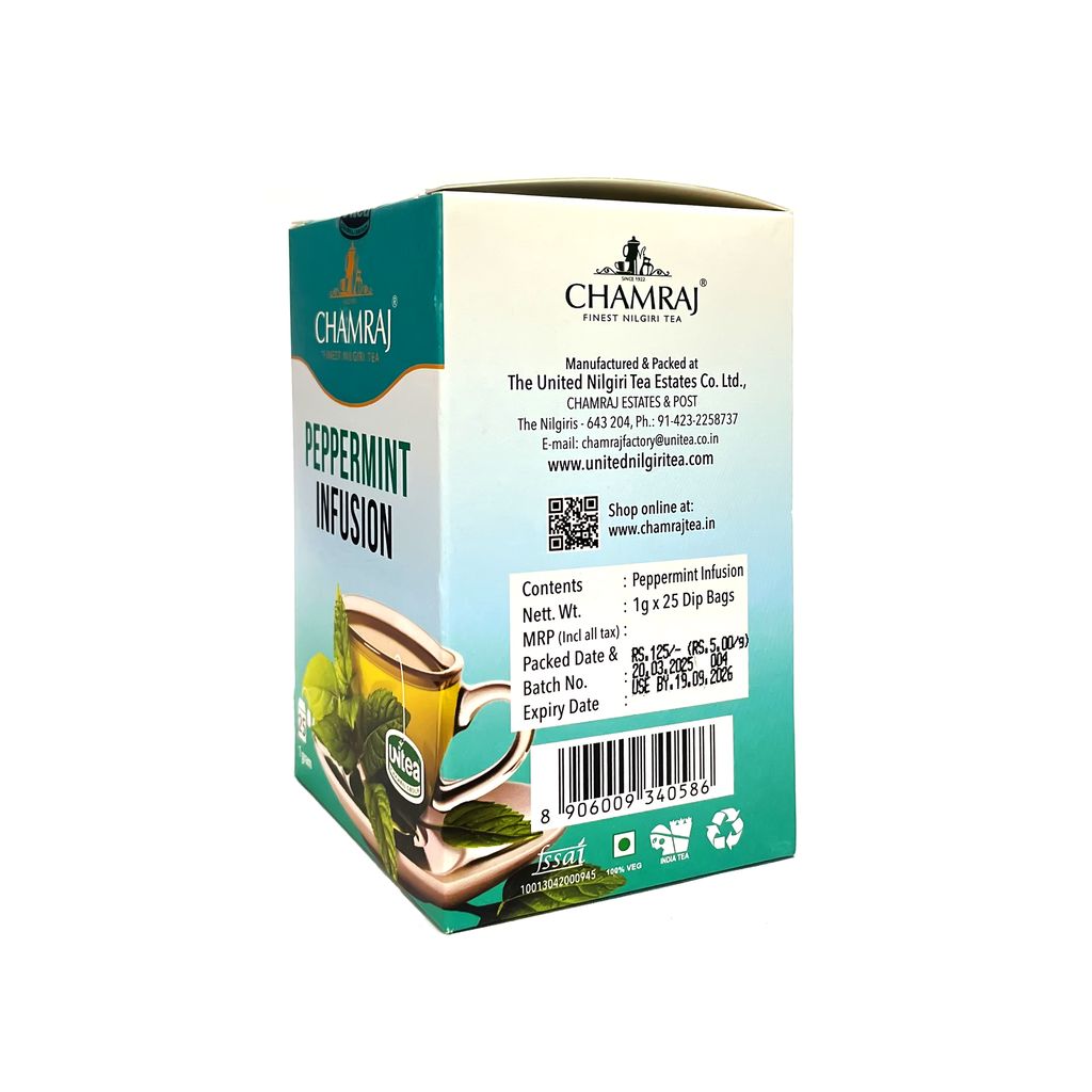 CHAMRAJ Peppermint Infusion (25 Dip Bags)
