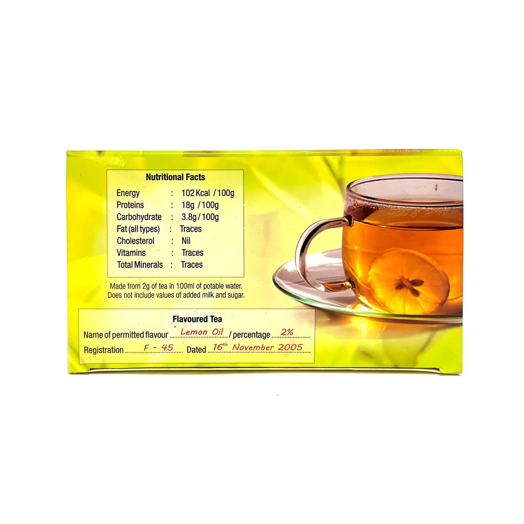 CHAMRAJ Lemon Flavoured Tea (25 Dip Bags)