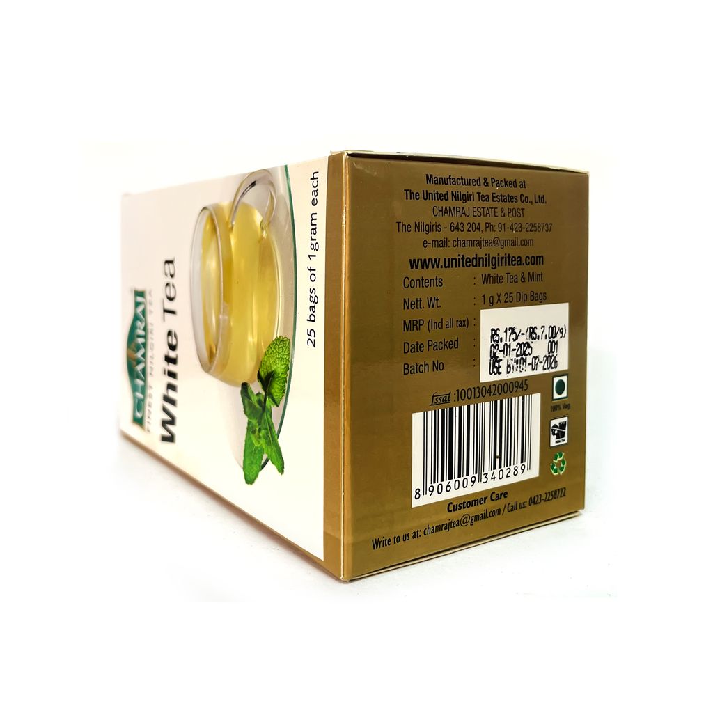 CHAMRAJ White Tea (25 Dip Bags)