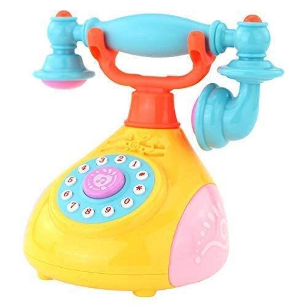 KTRS Enterprise Musical Toys Children's Phone Toy Simulation Retro Phone Landline Baby Phone Mobile Musical Toys for Children Best Gift (Multicolor)
