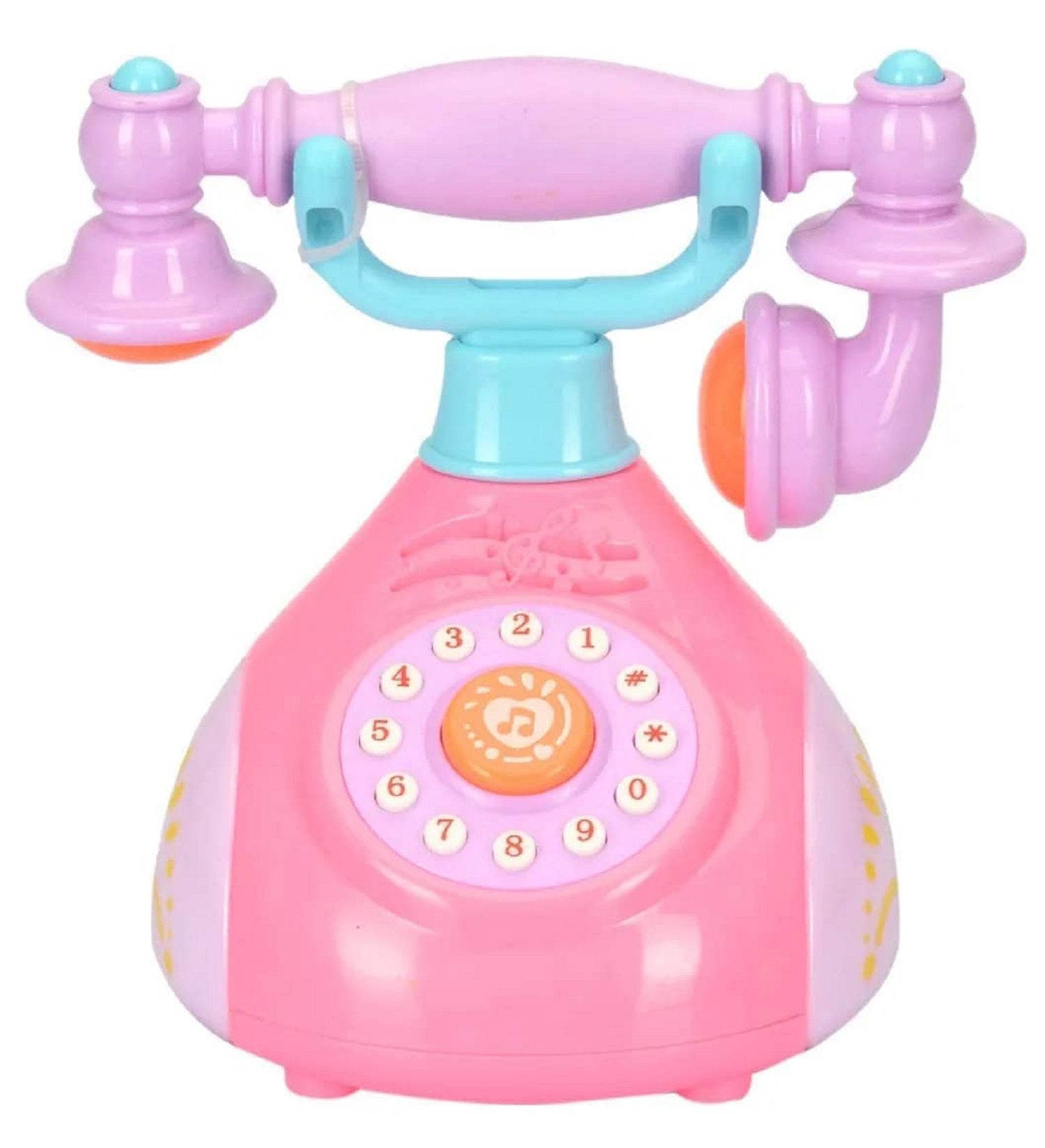 KTRS Enterprise Musical Toys Children's Phone Toy Simulation Retro Phone Landline Baby Phone Mobile Musical Toys for Children Best Gift (Multicolor)