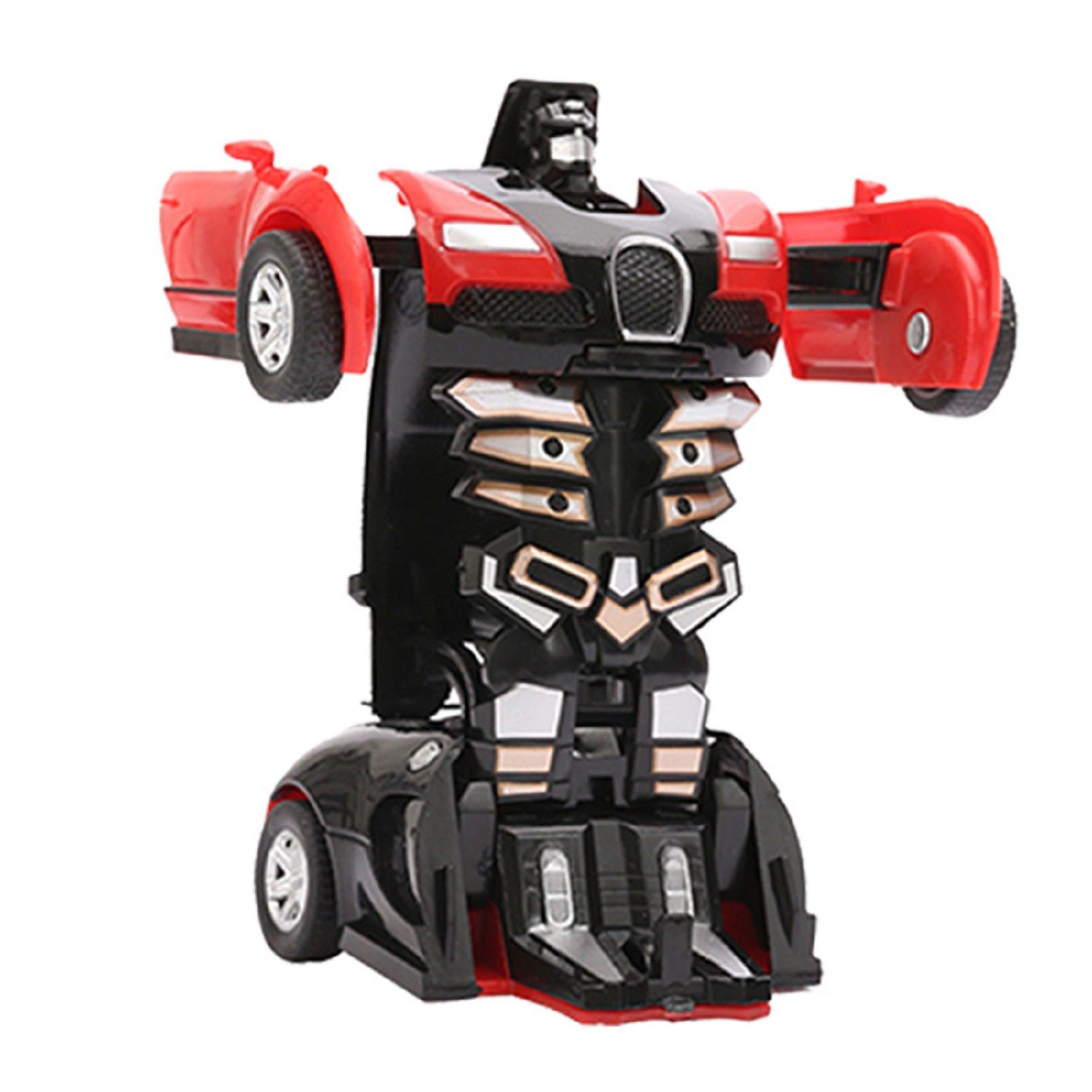 KTRS Enterprise Deformation Car Toys Transformation on Bump or Dash Robot Plastic Vehicles Toy Model Cars for Boys Kids Gift Multi Color